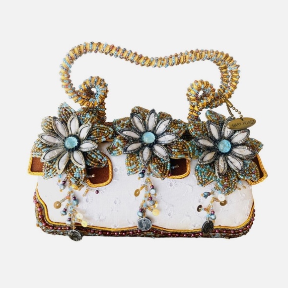 Mary Frances “She Loves Me” beaded purse - Picture 1 of 7
